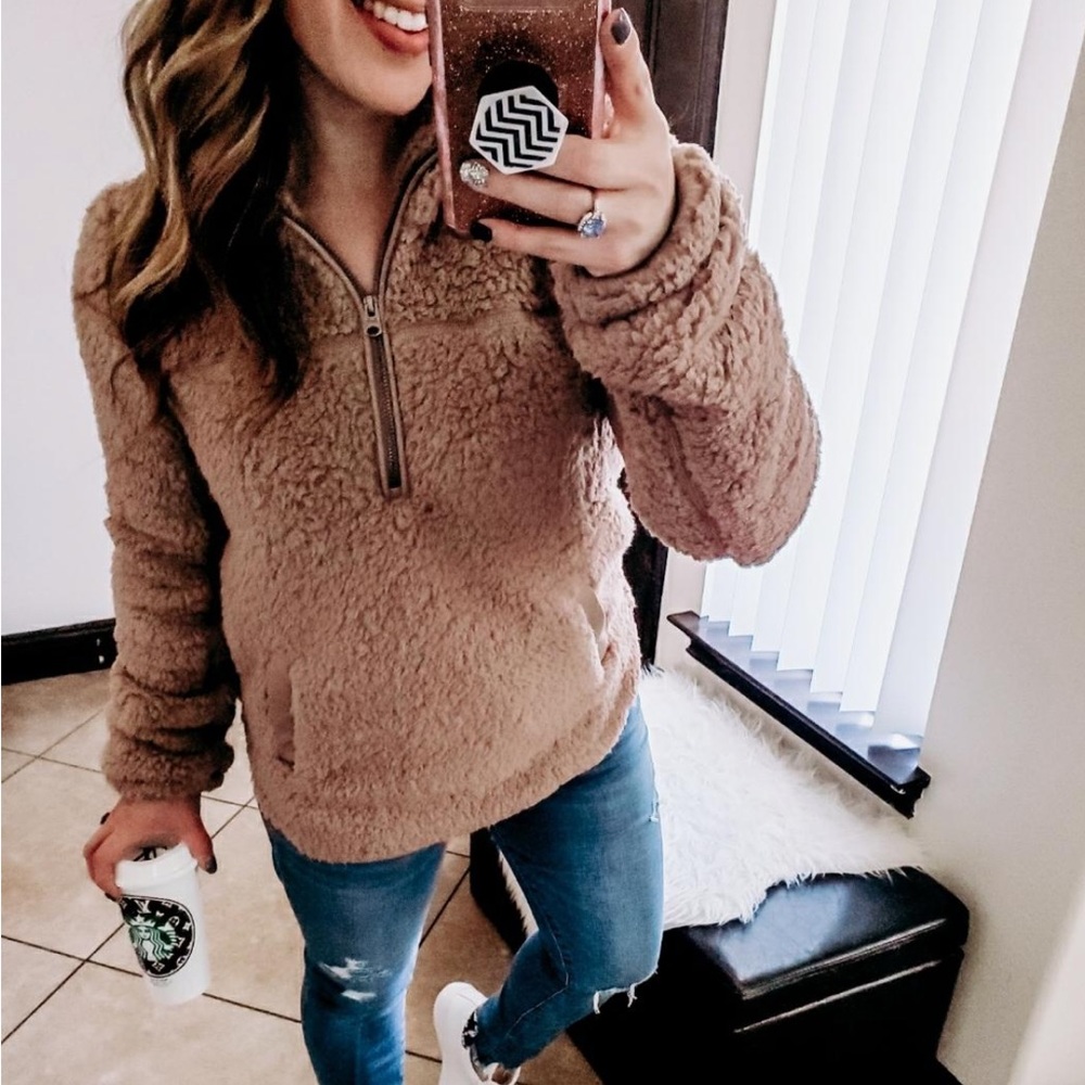 Abercrombie Sherpa half zip